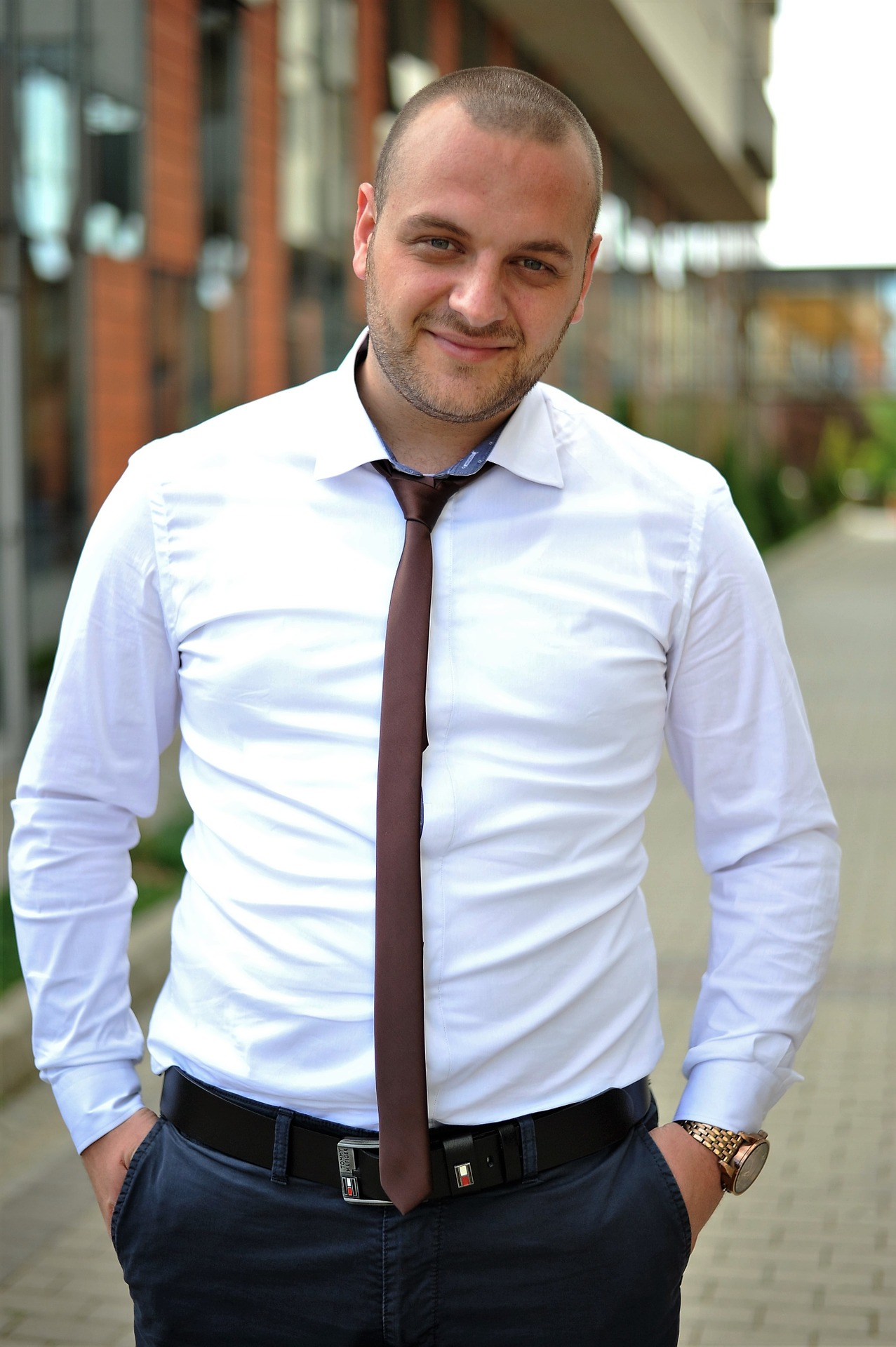 Picture of Trent Chamberlain standing with his hands in his pocket.